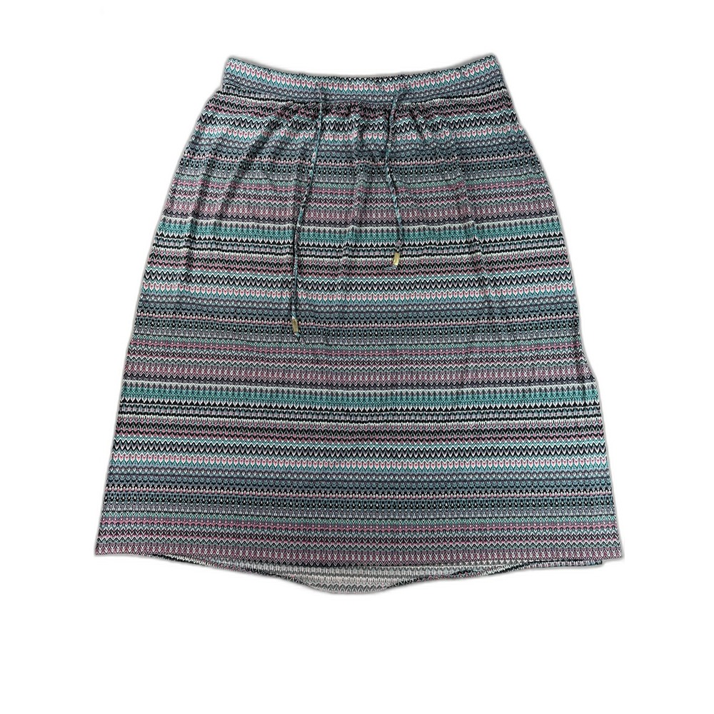 Lane Bryant Line Skirt 22 Plus 22/24 Multicolor All Over Print Polyester Spandex